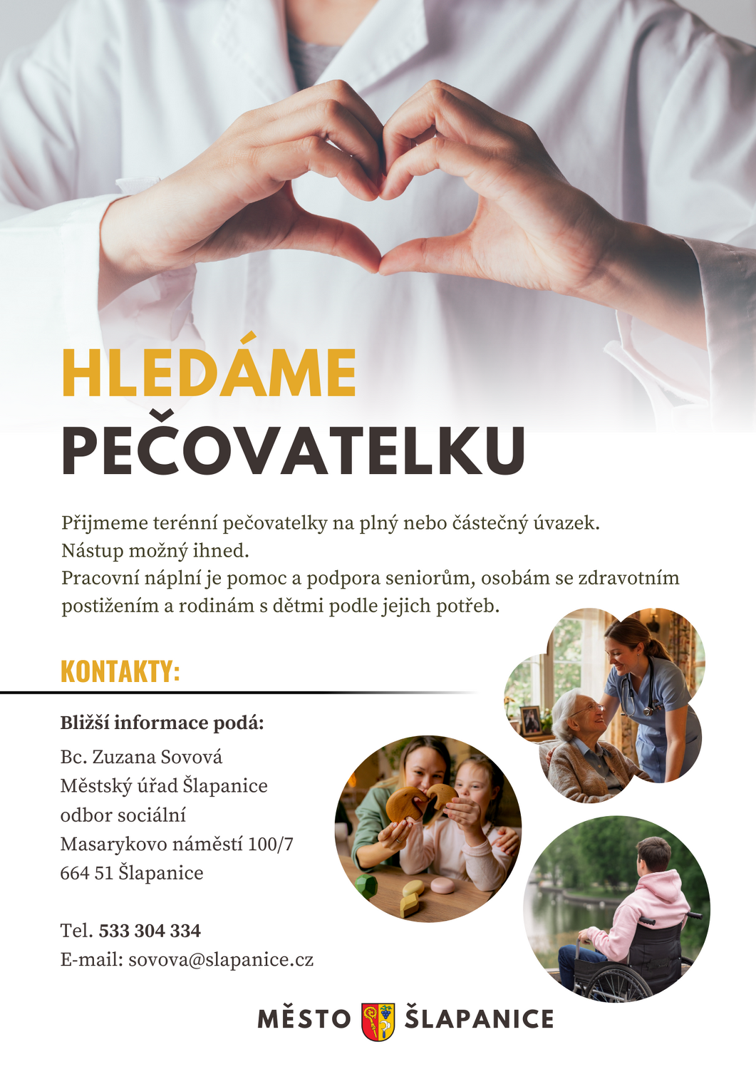Inzerát - pečovatelka